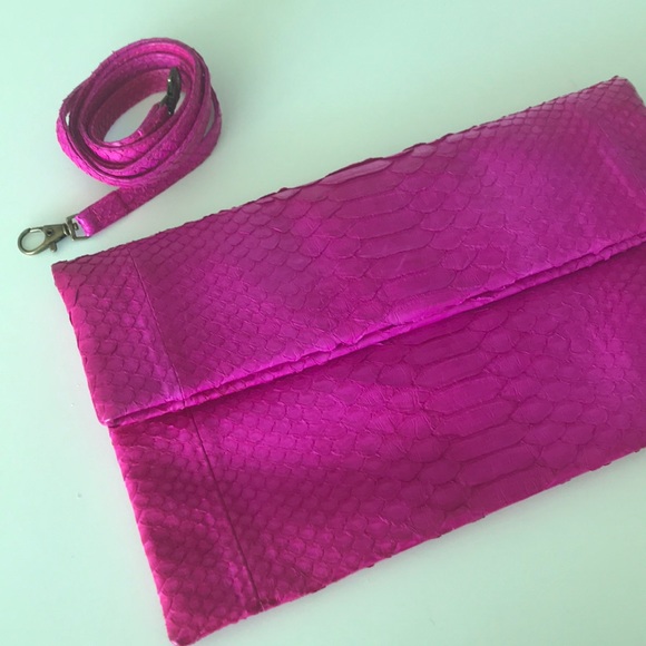COPY - Authentic PYTHON fuchsia clutch - Picture 2 of 4